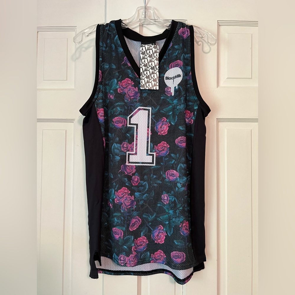 Blackmilk Between Two Thorns Basketball Tank Top, NWT